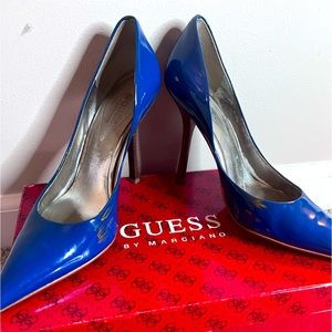Guess blue heels size 8